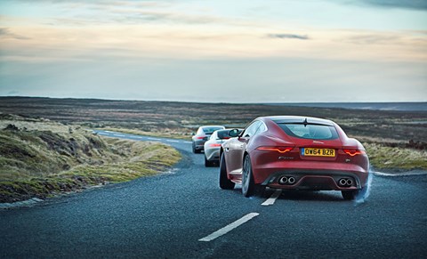 Porsche 911 Turbo S vs Jaguar F-type R vs Mercedes-AMG GT S