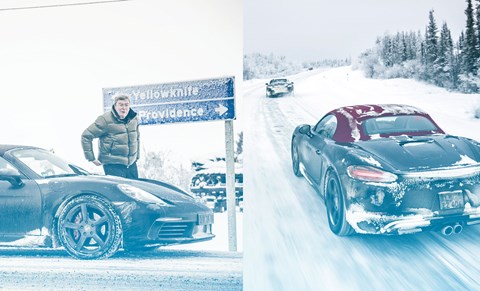 Porsche 718 Boxster winter testing