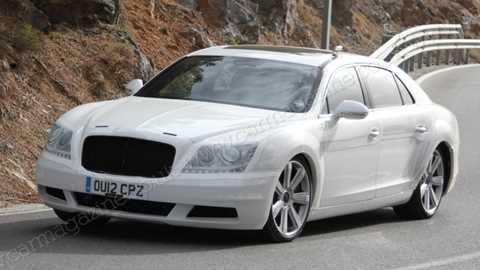 This, believe it or not, is the new Bentley Flying Spur on test