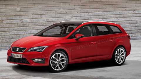 Our artist's impression of the new 2013 Seat Leon ST