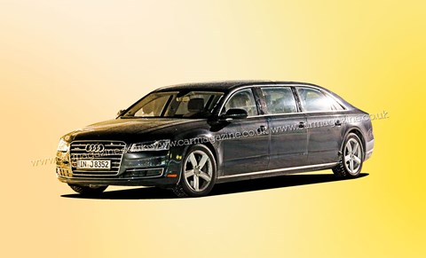 This is a one off build for a mystery customer, Audi's XXL six-door A8 is expected to be finished in 2016