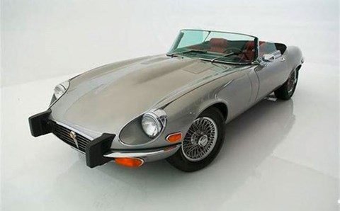 Jaguar E-Type with US 5mph impact bumpers