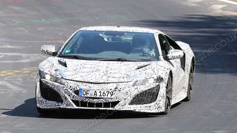 Honda NSX on test at the Nurburgring