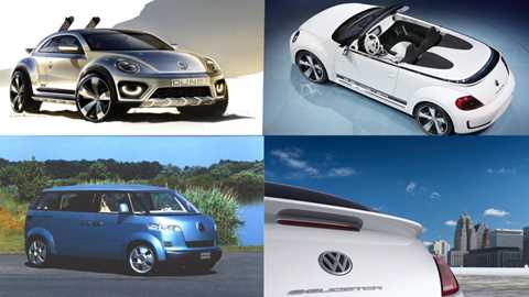 The new VW Beetle family: due for expansion from 2019