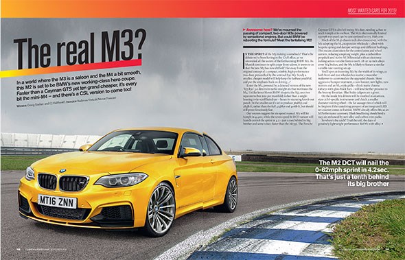 BMW's 2015 M2. CAR magazine's artist's impression, November 2014