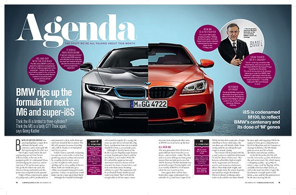 CAR magazine, December 2014, reveals plans for the new BMW 6-series range - and the more powerful i8S