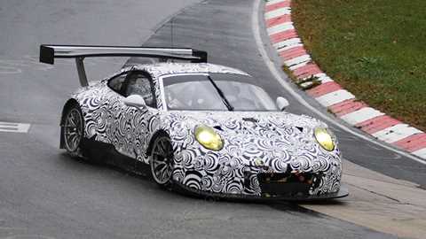 The new 2015 Porsche 991.2 RSR racer