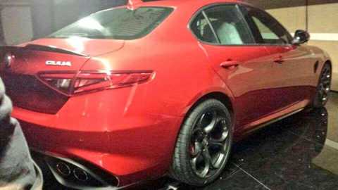 Leaked shot catches Alfa Romeo Giulia 24 hours before world debut