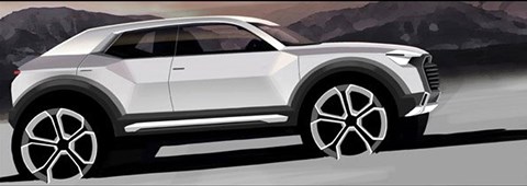 Official Audi rendering of new Q2