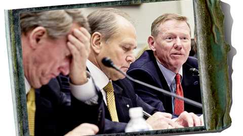 Three unwise men: Wagoner (left), Nardelli and Mulally