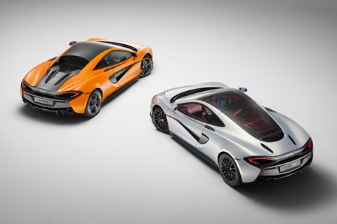 570S on the left, 570GT on the right