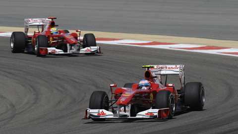 Alonso and Massa running 23rd and 24th. If only...
