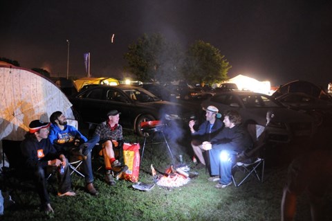 Night time after Le Mans: the camp fire