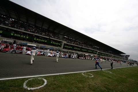 A Le Mans start - just for show