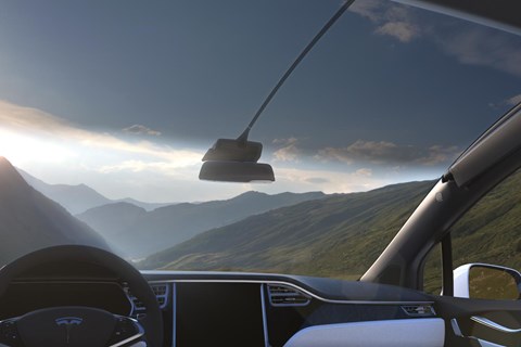 Tesla Model X windscreen