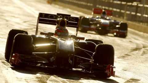 Robert Kubica at the Valencia test before his crash
