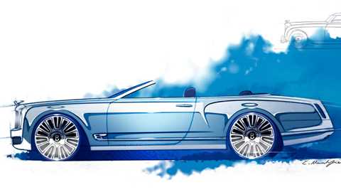 The new Bentley Mulsanne Convertible has been shown in official sketches