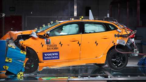 Volvo's V40 has, ahem, smashed the Euro NCAP bencmark for overall safety