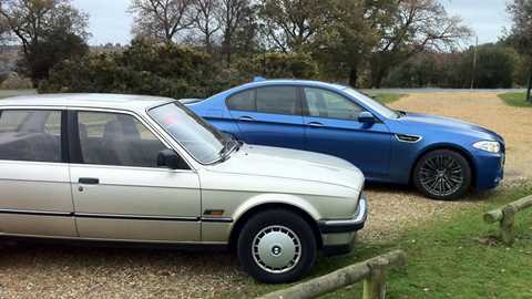 We've picked up our 'new' E30 3-series. Drove down to the south coast in an appropriate M5