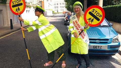 Lollipop ladies: fast disappearing from UK roads