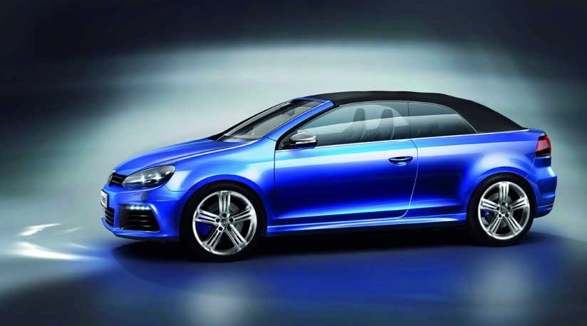 VW Golf R Cabriolet (2013) – video of production car