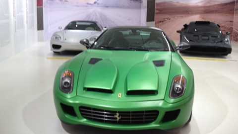 A collection of prototypes on show in the Museo Ferrari