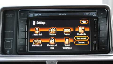 Toyota iQ touchscreen 