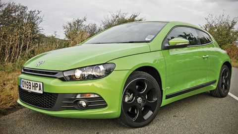 VW Scirocco 2.0 TSI. That's one retina-searing shade of green