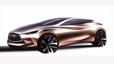Infiniti Q30 concept (2013) first picture of Infiniti’s 1-series rival