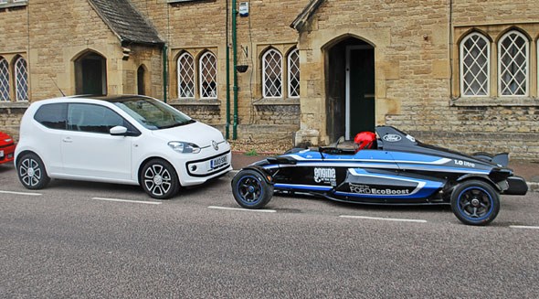Our VW Up meets a Formula Ford